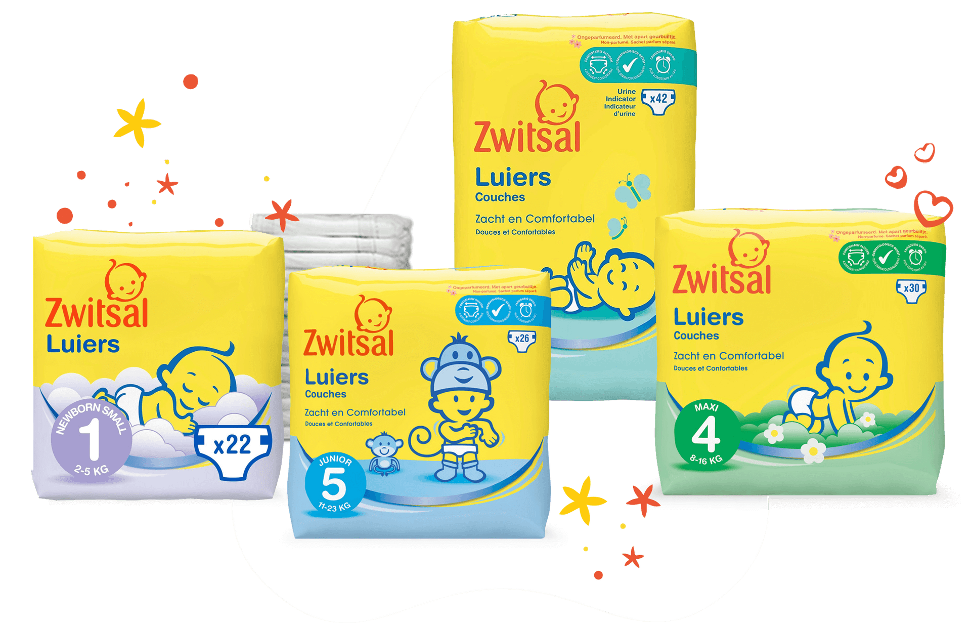 Overzicht van alle Zwitsal luiers aanbiedingen