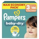 Pampers Baby Dry Luiers Maat 3 (6-10 kg) 136 stuks