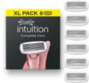 Wilkinson Sword Intuition Complete Care Navulmesjes voor vrouwen, Hydro-Boost-serum, 6 navulmesjes