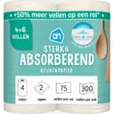 AH Keukenpapier sterk & absorberend 4=6 rollen 4 stuks