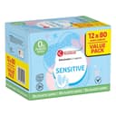 Kruidvat Sensitive plasticvrije babydoekjes voordeelverpakking - 12x80 babydoekjes