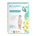 PureBorn 18 luierbroekjes maat 6 (15+ kg), ultra-absorberend, hypoallergeen, zacht & mild voor baby's, dermatologisch getest, lekvrij, milieuvriendelijk van bamboe