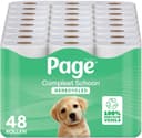 Page® toiletpapier - Compleet Schoon Gerecycled wc papier - 48 rollen - 100% gerecyclede vezels - Voordeelverpakking