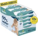 Pampers 99% water babydoekjes - 18 x 60 stuks