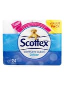 Scottex Complete Clean Décor 2-laags toiletpapier - 24 rollen wc-papier