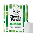 The Cheeky Panda Bamboe Toiletpapier | 4 Rollen x 200 Vellen | 3-Laags Super Sterk Groothandel WC Papier