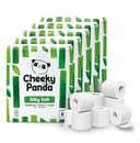 The Cheeky Panda Bamboe Toiletpapier | 45 Rollen x 200 Vellen | 3-Laags Super Sterk Groothandel WC Papier