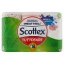 Scottex Alles Tare, keukenpapier, zacht en duurzaam, zeer absorberend, met FSC-gecertificeerd papier, 6 maxi-rollen