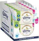 KLEENEX Pure - Vochtig toiletpapier (12 verpakkingen van 38 vellen) – dubbele dikte – wegwerpbaar in het toilet – plasticvrij – geurvrij – alcoholvrij – recyclebare verpakking