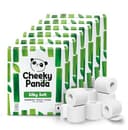 The Cheeky Panda Bamboe Toiletpapier | 24 Rollen (4 verpakkingen van 6) x 200 Vellen | 3-Laags Super Sterk Groothandel WC Papier