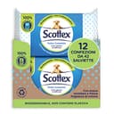 Scottex Volledig gereinigd, bevochtigd hygiënisch papier, 12 verpakkingen van elk 42 doekjes
