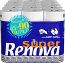 Renova Super Duplo toiletpapier, 45 dubbele rollen, komt overeen met 90 standaard rollen, wit papier
