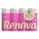 Renova 200043286 Toiletpapier, 4-laags, wit, decoratief, geparfumeerd, 12 rollen