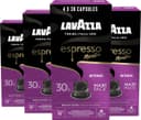Lavazza Espresso Intenso Koffiecups - 120 Nespresso Cups - Koffie Blend van Arabica & Robusta - Intensiteit: 11/13 - 4 x 30 Aluminium Capsules