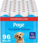 Page® toiletpapier - Compleet Schoon wc papier - 96 rollen - met een vleugje katoen - Voordeelverpakking