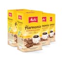Melitta Harmonie cafeïnevrije filterkoffie 6 x 500 g, gemalen, poeder voor filterkoffiezetapparaten, cafeïnevrij, mild roosteren, geroosterd in Duitsland, in tray