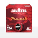 Lavazza, A Modo Mio Passionale, 256 koffiecapsules, voor een espresso met tonen van karamel en chocolade, 100% Arabica, intensiteit 11/13, donkere roostering, 16 verpakkingen x 16 capsules
