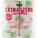 Jumbo extra sterk & absorberend keukenpapier met decor 3-laags 2 rollen